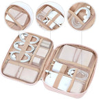 Travel Cord Organizer (Single Layer / Pink)
