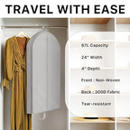 43" Travel Garment Bag (43-Inch, 1-Pack, Gray)
