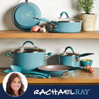 Cucina Nonstick Cookware (Agave Blue / 10 Piece Porcelain)