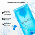 Hydration Backpack 18L Hiking Water Backpack with Water Bladder 2L (Orange / 2L Bladder)