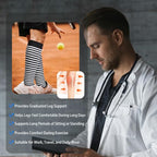 Cotton Compression Socks for Women&Men 20 (2 Pairs-polkadots&striped / X-Large)