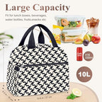 Lunch Bag Lunch Box for Women (B-B-Corduroy Stars / Medium - 10L)
