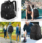 Extra Large 50L Travel Laptop Backpack (Blue)
