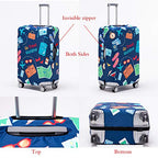 Travelkin Luggage Covers For Suitcase Tsa Approved Suitcase Cover Protector (Go Travel-Trip / S)