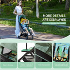 Ultra Compact Travel Stroller (Green)