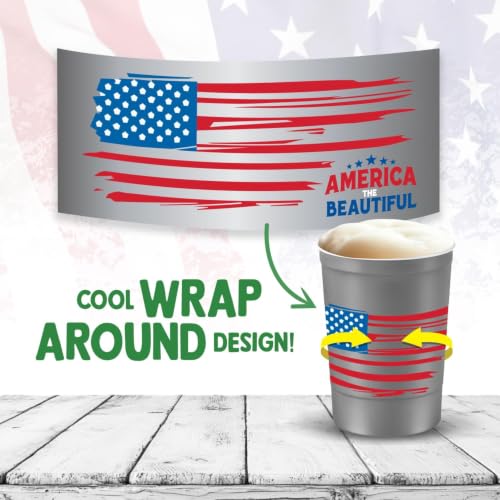 16 oz. Reusable Party Cups America the Beautiful (America the Beautiful / 12 Count)