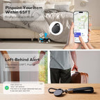 Key Finder Tracker Tag (2-Pack / Black & White)