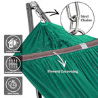Double Hammock with Stand Included for 2 Persons (1. Peacock)