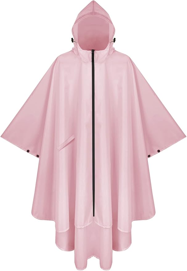 PTEROMY Hooded Rain Poncho for Adult by PTEROMY
