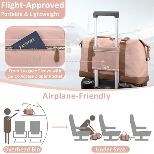Women Travel Duffle Bags (Pink / X-Large)