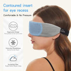 ALASKA BEAR Sleep Headphone Mask Bluetooth 5.2 HD Stereo Noise Reduction 3D Eye - Image 4