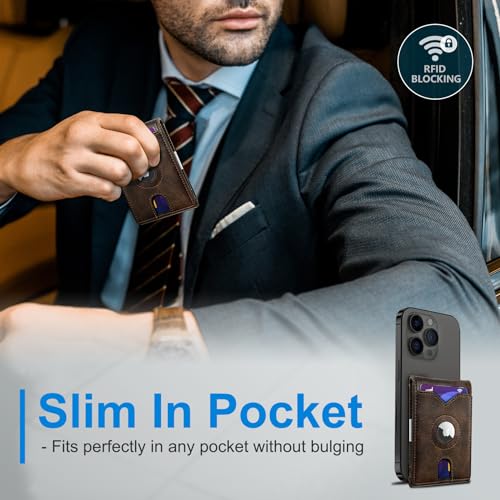 Airtag Wallet for Men (Burnt Umber019)