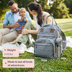 Diaper Bag Backpack (Green Birdy)