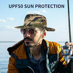 Sun Hats for Men Women Safari Hat Foldable Fishing Hat UPF 50+ Bucket Hat (1pack-green1 Camo)
