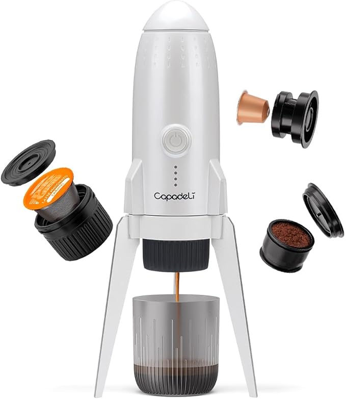 3 in 1 Portable Espresso Machine On the Go, Self-Heating Electric Espresso Maker by BENFUCHEN