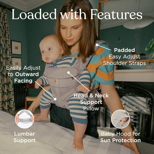 Omni Classic Baby Carrier for Newborn to Toddlers 0 (Natural Beige)