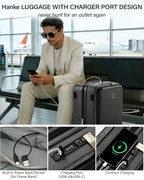 20 Inch Expandable Carry On Luggage 22x14x9 Airline Approved (Graphite Grey / 20 Inch EXT)