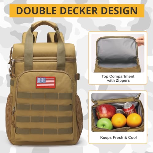 Tactical Backpack Cooler (Brown)