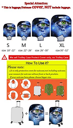 Sea Turtles Luggage Cover Anti (L(for 26-29 inch luggage) / Sea Turtle on the Beach)