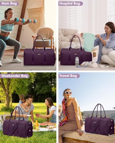 Large Duffle Bag for Travel (03-Purple / X-Large)