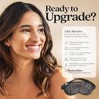 Pure Silk Sleep Mask [100% 6A Mulberry Silk (Charcoal Grey)