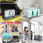 8 Pack Oversized Moving Bags with Reinforced Handles (8-Pack / Spring Stroll)