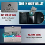 2 Pack RFID Blocking Card for Credit Debit ID Card (Grey)
