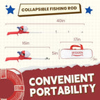 Kids Fishing Pole (red)