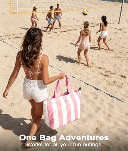 Beach Bags Waterproof Sandproof (Blue + Light Blue)