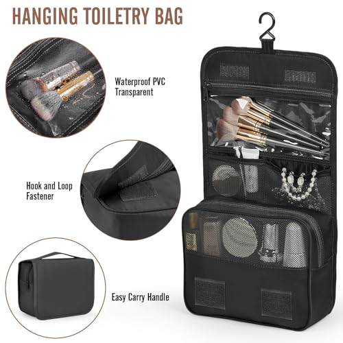 10 Set 8 Set Packing Cubes for Travel Essentials (01 Black)