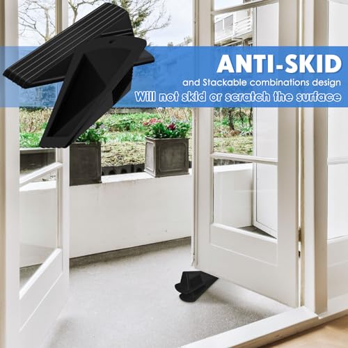 2 Pcs Jumbo Door Stoppers Heavy Duty Rubber Doorstop