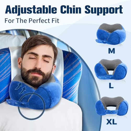 Neck Pillow for Traveling (Dark Blue)