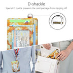 Slim Minimalist Wallet RFID Credit Card Holder for Men (small / Daisies and Cat)