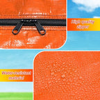 4 Pcs 66 Gallon Extra Large Moving Bags Heavy Duty Storage Bag (66 Gallon / Orange)