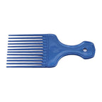 Blue Salon-Style Hair Pick and Barber Comb - Pick Comb for Curly Hair and Parting Care for Thick Quality Barber Supplies, Styling Tools and Appliances, Hair Combs