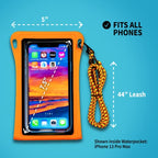 Waterproof Phone Pouch w (Black)