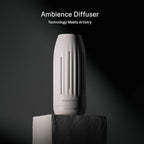 AromaTech Ambience Scent Diffuser for Essential Oil Blends & Fragrances – Waterless Scent Machine w/Bluetooth for Home, Bathroom Boutiques, Hotel, Spa – Charcoal Acrylic