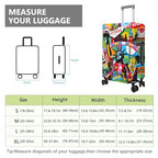 Travel Luggage Cover Suitcase Protector Fits 18 (B-3 / XL(29-32in))