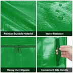 2 Pack Oversized Moving Bags with Reinforced Handles (2-Pack / Light Green)