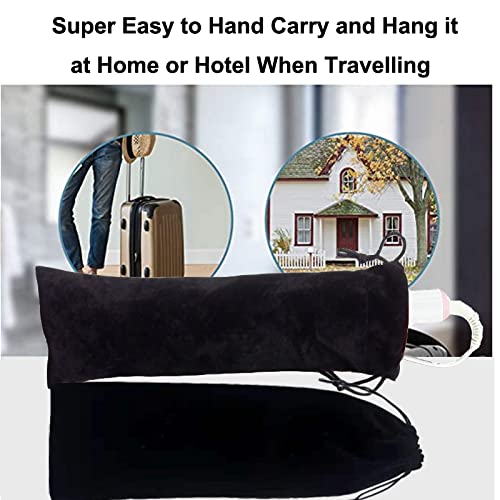 Flat Iron Case - Soft Cotton Curling Wand Sleeve and Travel Pouch for Hair Straighteners, Curling Irons, and Styling Tools (2Pcs, Black)