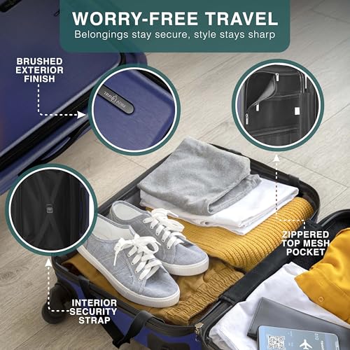 3 Piece Luggage Sets (3 Piece Set (20"/24") / Navy)