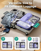 6 Set Compression Packing Cubes for Travel (Very Peri / Set of 6)