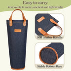 Single Wine Cooler Bag Tote (Dark Blue)