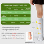 LEVSOX Compression Socks for Pregnant Women 20-30 mmHg Knee High Cute Funny - Image 5