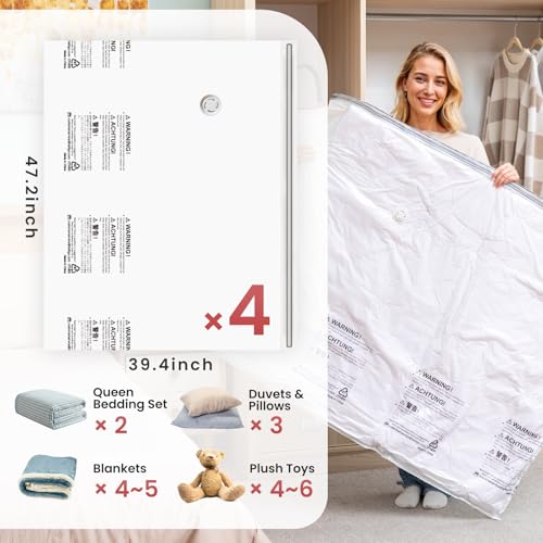 Vacuum Storage Bags 4 Pack (4 XXL)