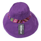 Women Summer Wide Brim Sun Hat Bucket Fishing Hats UV Protection (Medium / Qf001-zise)