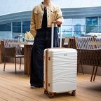 30" Hardside Checked Luggage (White)