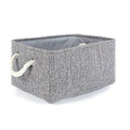 Storage Bins Basket (Grey / Medium -13.8Lx9.8Wx6.7H)