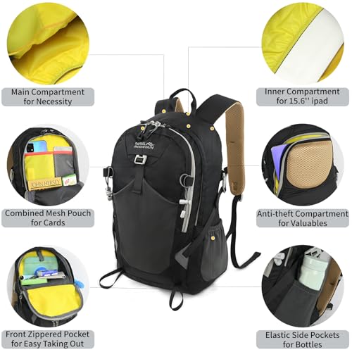20L Hiking Backpack With Rain (Black2.0 / 20L)
