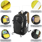 30L Hiking Backpack With Rain (Black2.0 / 30L)